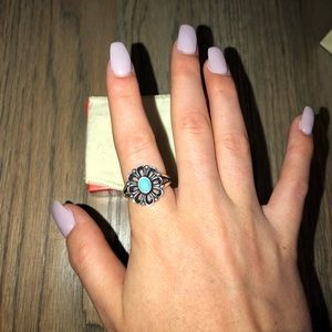 James Avery De Flores Ring with Turquoise